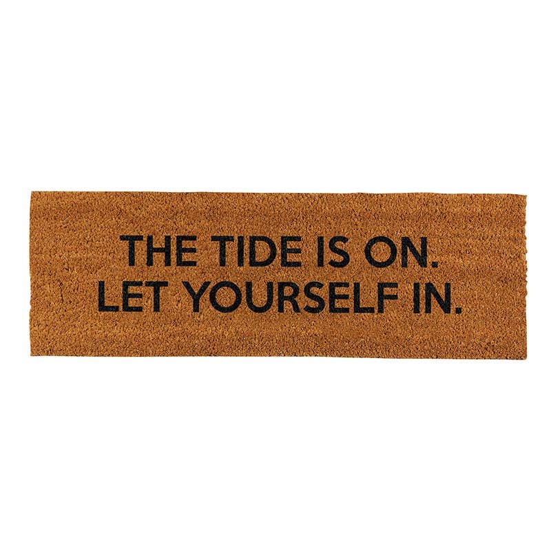 The Tide Is On Door Mat