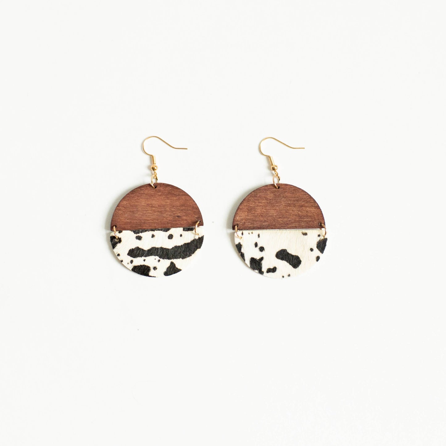 Georgia Earring - Cow Print