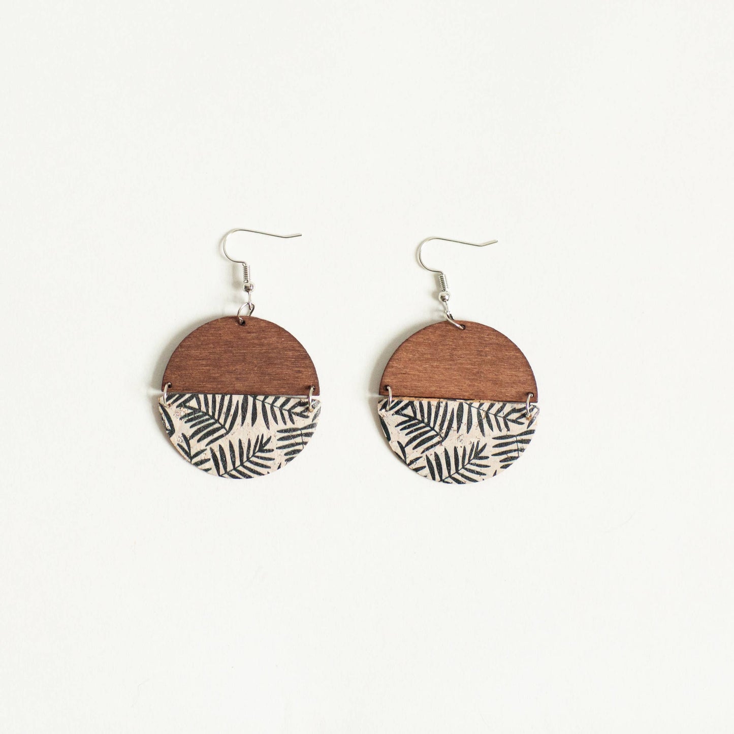 Reese Earring - Leaf Print